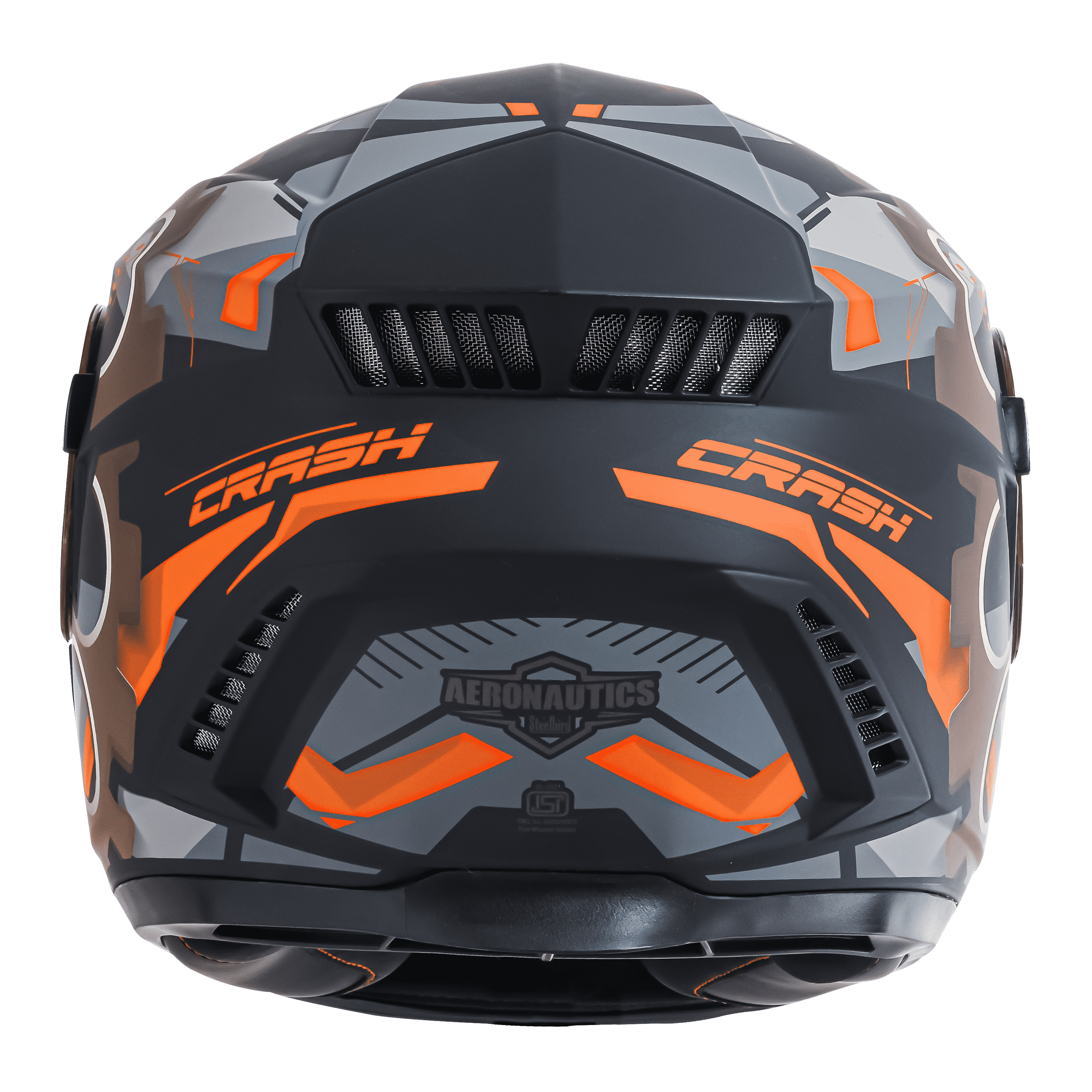 SBH-40 ISS ROLLER CRASH GLOSSY BLACK WITH ORANGE